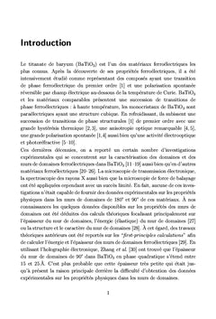 Murs de domaines, surfaces et interfaces ferroélectriques