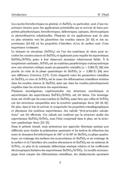 Murs de domaines, surfaces et interfaces ferroélectriques