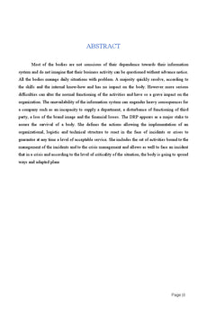 Méthode de Conception d'un plan de reprise d'activité informatique