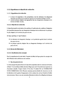 Pratiques de la production agricole face au changement climatique