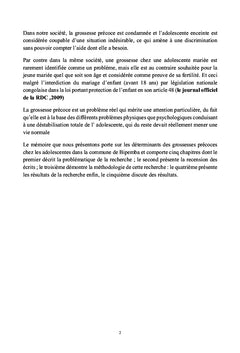 Grossesses precoces dans les pays en voie de developpement: