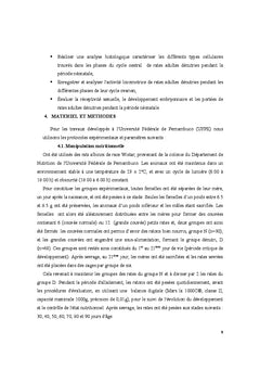 Cycle ovarien: repercussion de la malnutrition et de la biomecanique