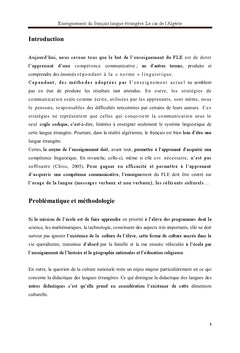 Enseignement du français langue etrangere