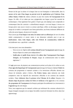 Enseignement du français langue etrangere