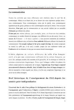 Enseignement du français langue etrangere