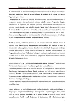 Enseignement du français langue etrangere