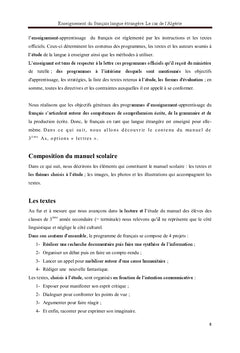 Enseignement du français langue etrangere