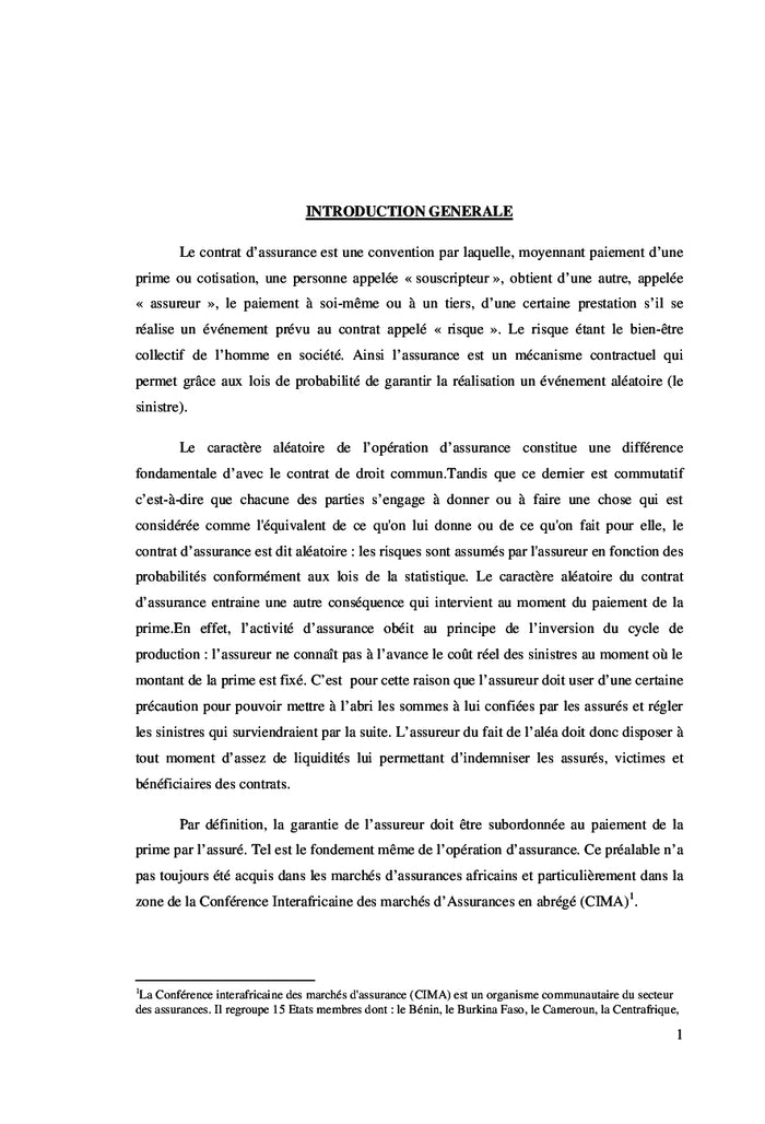 L'Article 13 du Code CIMA: Contexte et Enjeux