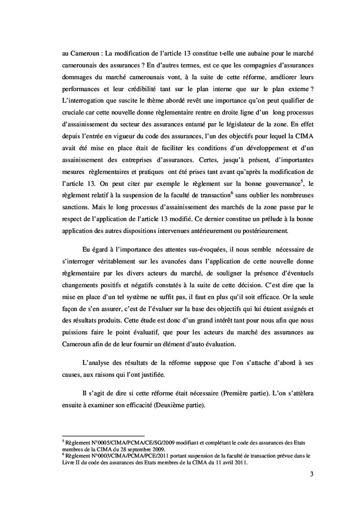 L'Article 13 du Code CIMA: Contexte et Enjeux