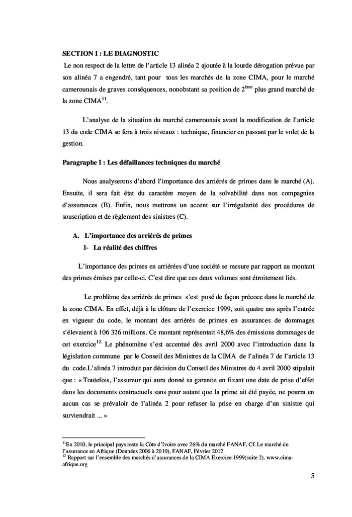 L'Article 13 du Code CIMA: Contexte et Enjeux