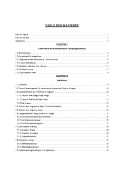 La base de l'optique geometrique