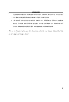 La base de l'optique geometrique