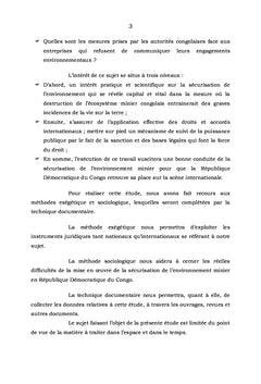 La securisation de l'environnement Minier en RDC