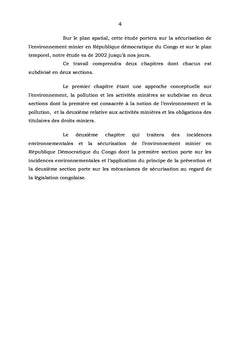 La securisation de l'environnement Minier en RDC