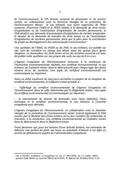 La securisation de l'environnement Minier en RDC