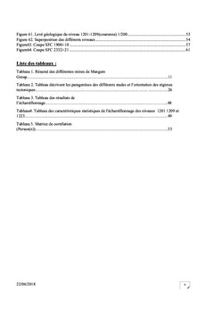 Etude geologique, mineralogique et geochimique