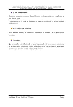 ACCOUCHEMENTS A DOMICILE: état des lieux, perceptions et pratiques