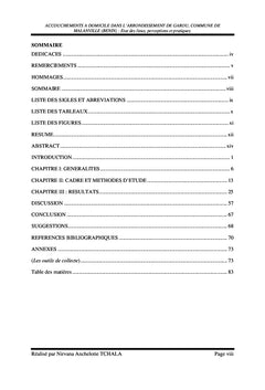 ACCOUCHEMENTS A DOMICILE: état des lieux, perceptions et pratiques