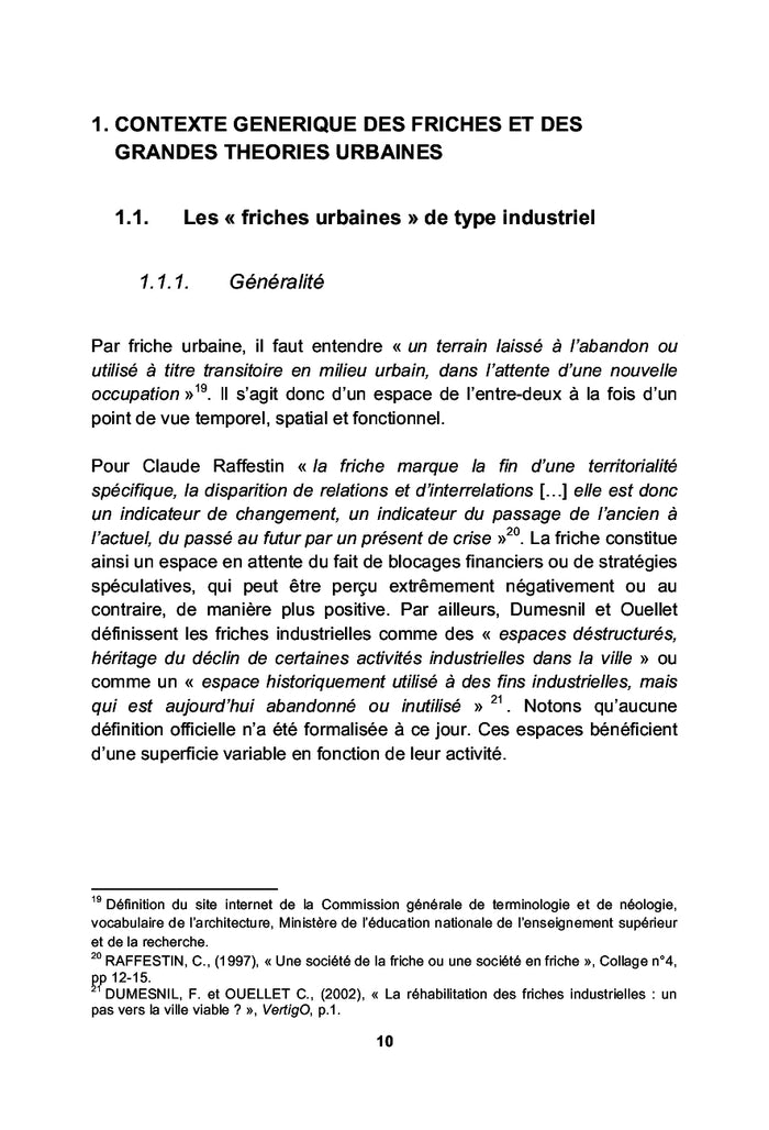 La requalification des friches « industrielles » dans le tissu urbain