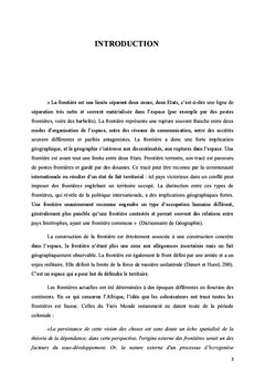 La frontière algéro-marocaine : étude de géographie politique