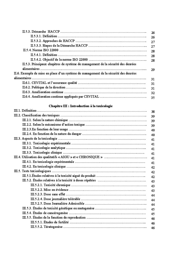 Analyse et gestion du risque