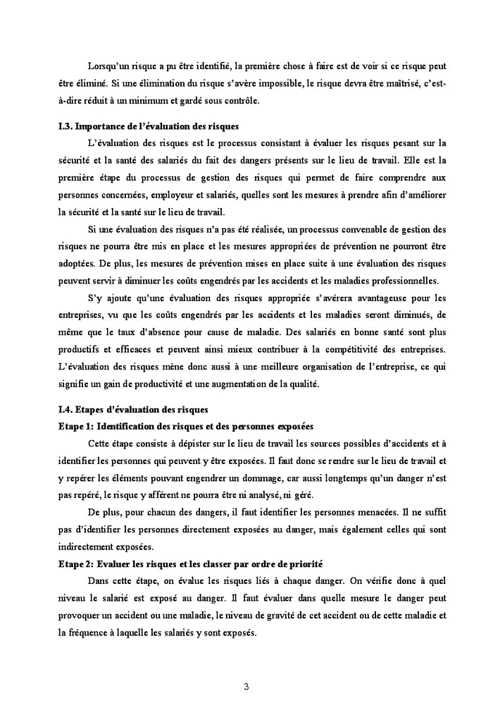 Analyse et gestion du risque