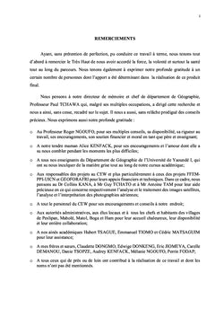 Essai d'identification et d'évaluation
