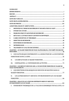 Essai d'identification et d'évaluation