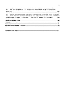 Essai d'identification et d'évaluation
