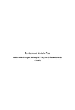 Pour la nouvelle indépendance de l'Afrique