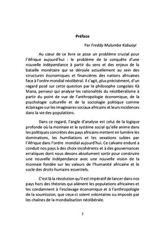 Pour la nouvelle indépendance de l'Afrique
