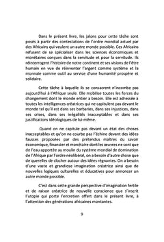 Pour la nouvelle indépendance de l'Afrique