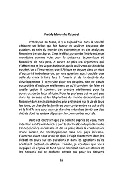 Pour la nouvelle indépendance de l'Afrique