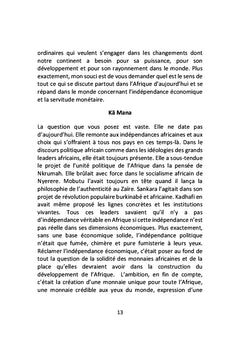 Pour la nouvelle indépendance de l'Afrique