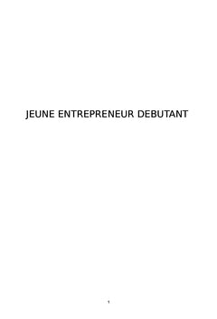 Jeune entrepreneur débutant