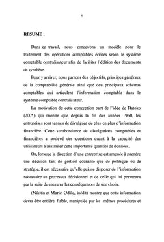 Conception d'un modèle de traitement des opérations comptables