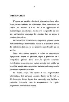 Conception d'un modèle de traitement des opérations comptables