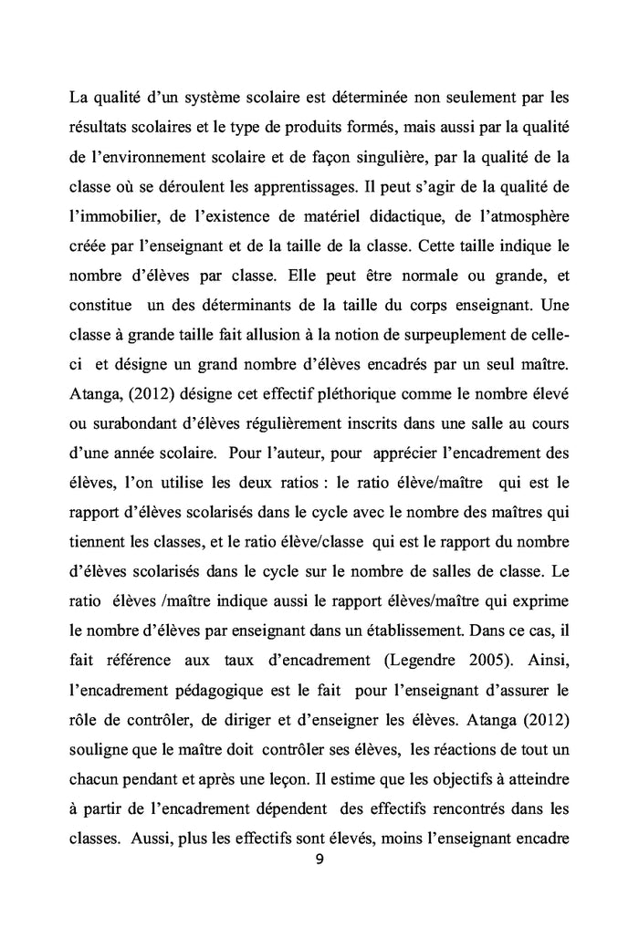 Classes à grande taille et apprentissages au cours primaire à Abobo