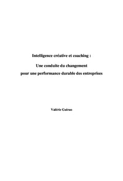 Intelligence créative et coaching: