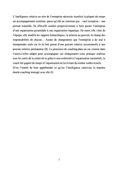 Intelligence créative et coaching: