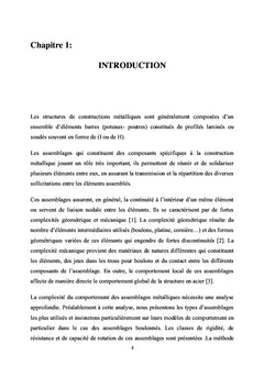 Modélisation Numérique des Structures Métallique à Noeuds Semi-Rigides