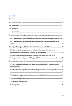 Problématique du développement dans le contexte plurilingue africain