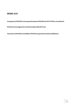 Etude des impacts agro-pédologiques des apports continus sur le coton
