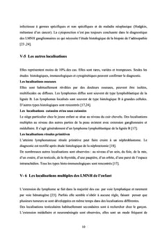 Aspects cliniques et classification des LMNH chez l'enfant