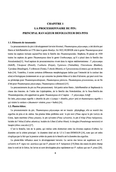 Les réserves énergétiques des chenilles de la processionnaire du Pin