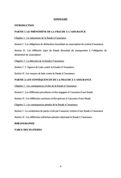 La fraude à l'assurance