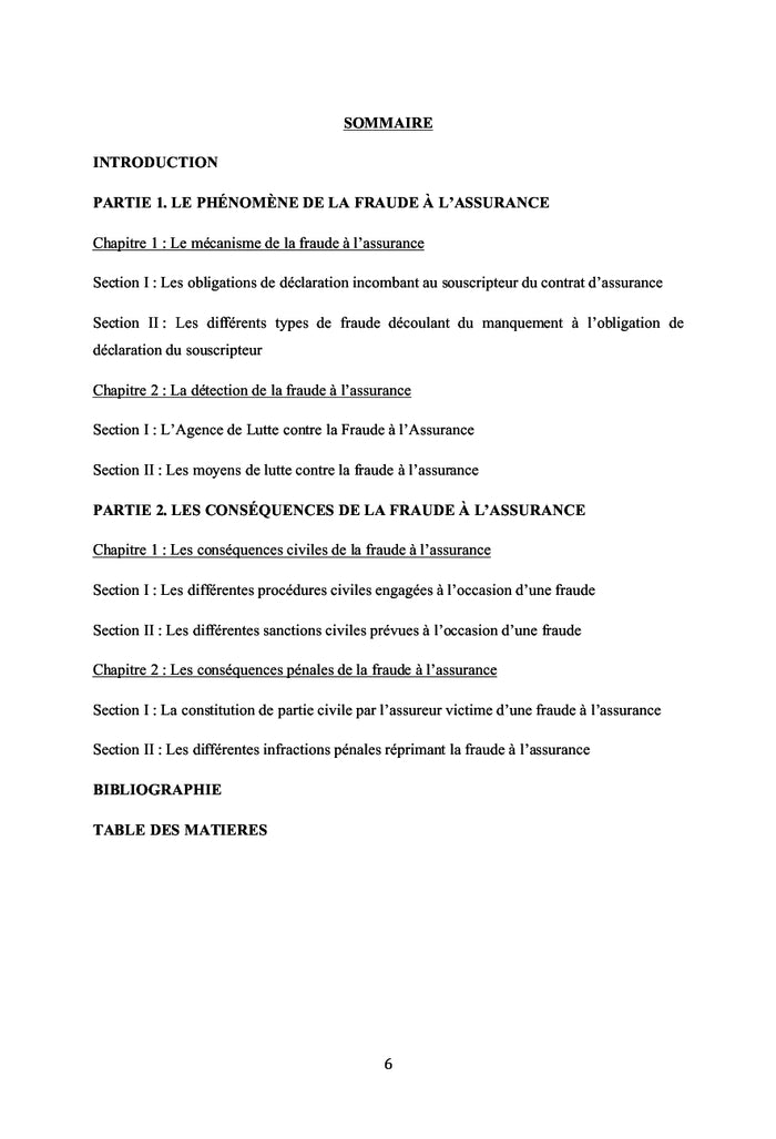 La fraude à l'assurance