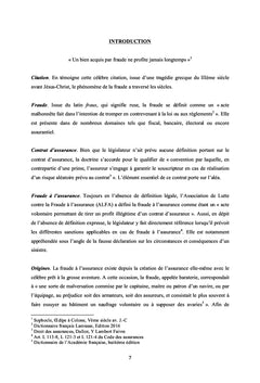 La fraude à l'assurance