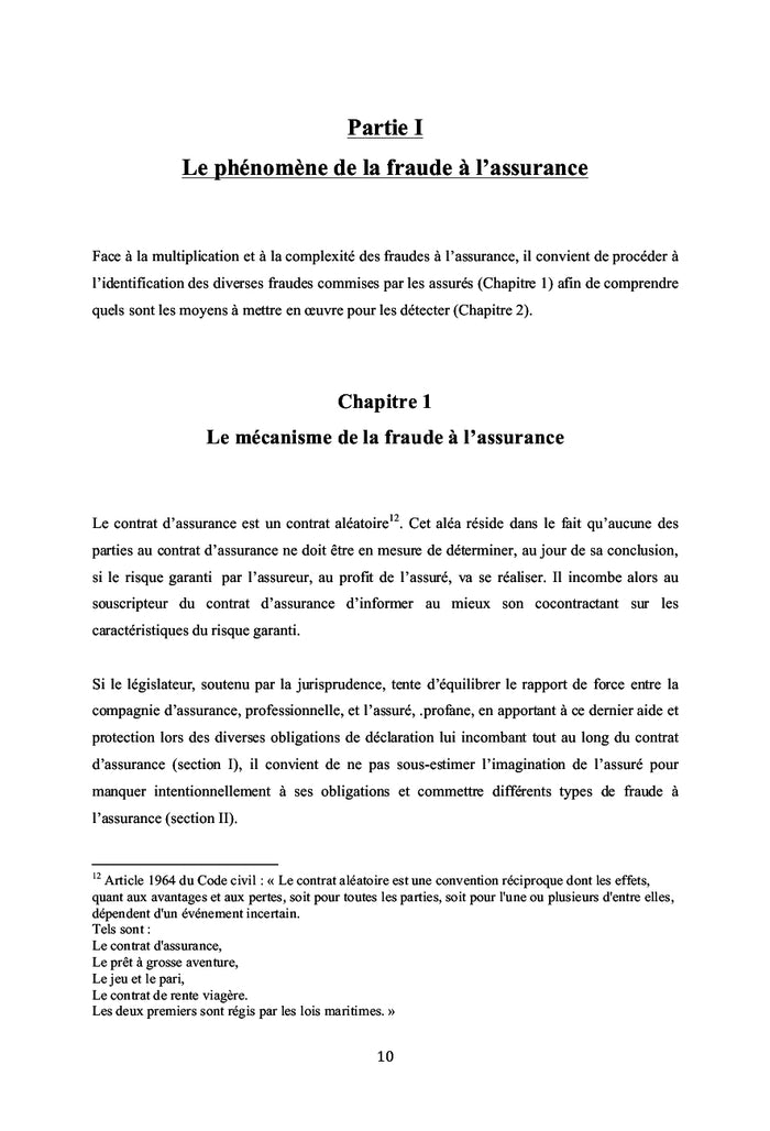 La fraude à l'assurance