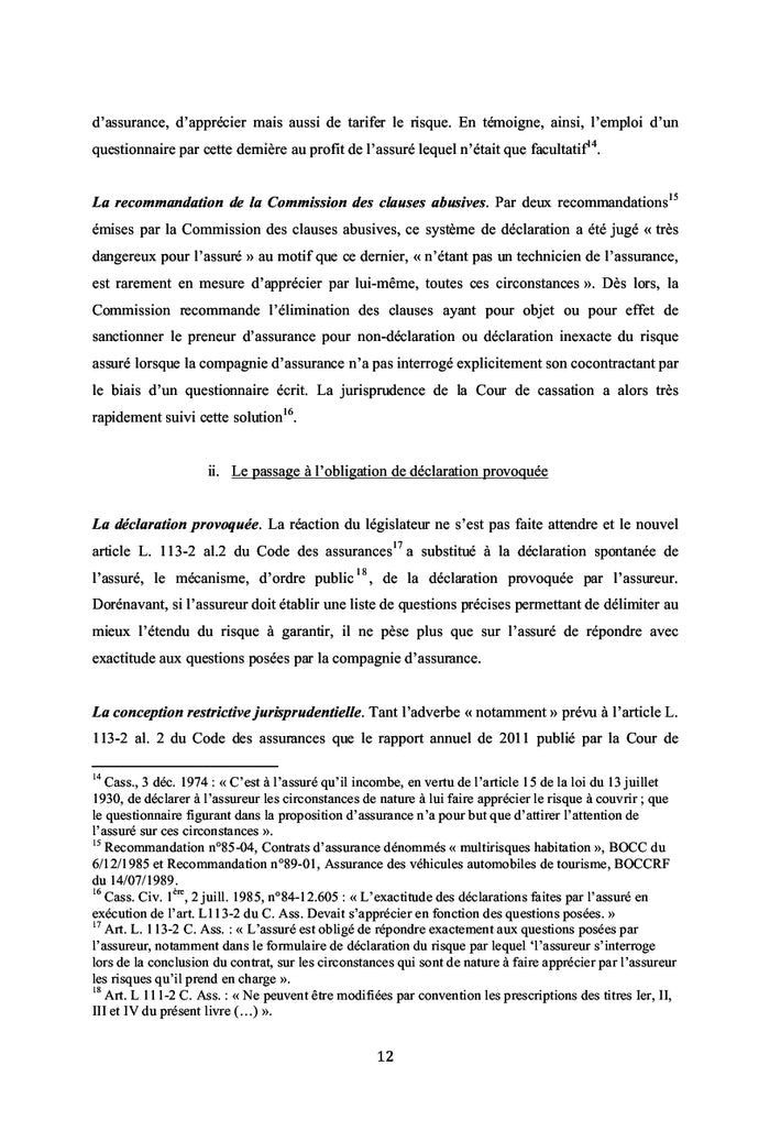 La fraude à l'assurance